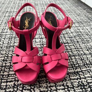 YSL Pink Tribute leather size 34 1/2